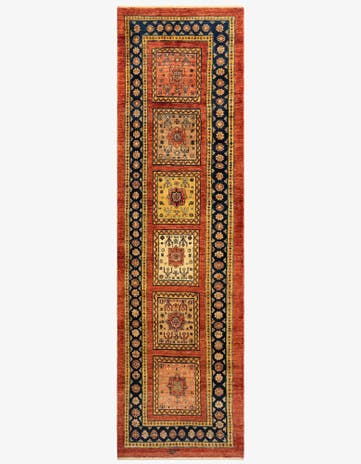 2' 8 x 9' 4 Luribaft Wool Runner Rug