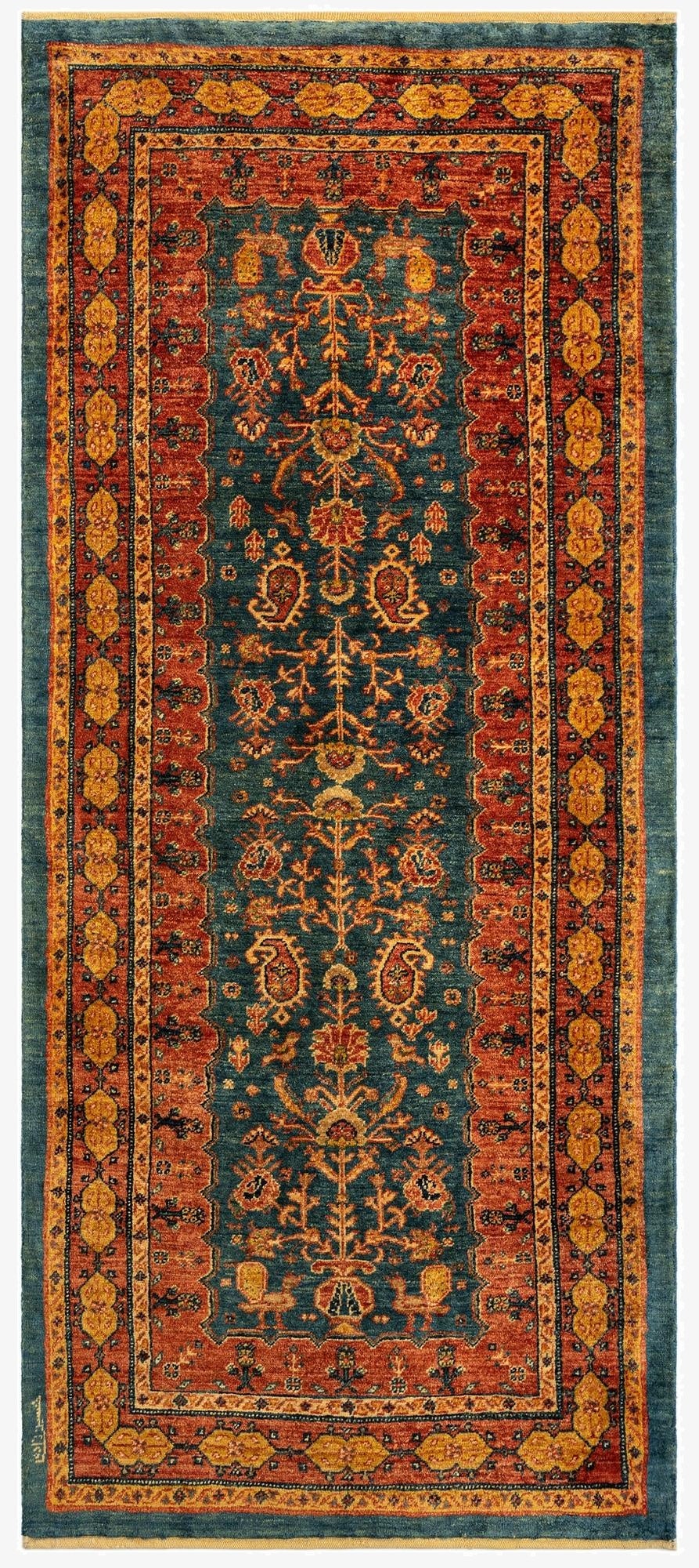 2' 10 x 6' 6 Luribaft Wool Runner Rug