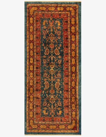 2' 10 x 6' 6 Luribaft Wool Runner Rug