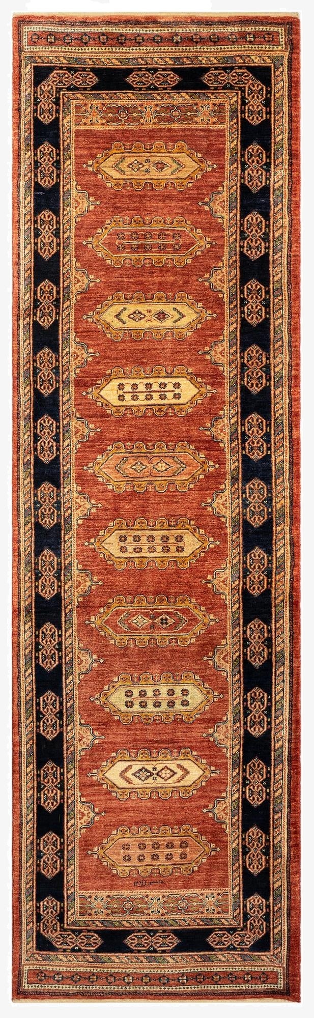 2' 11 x 9' 9 Luribaft Wool Runner Rug