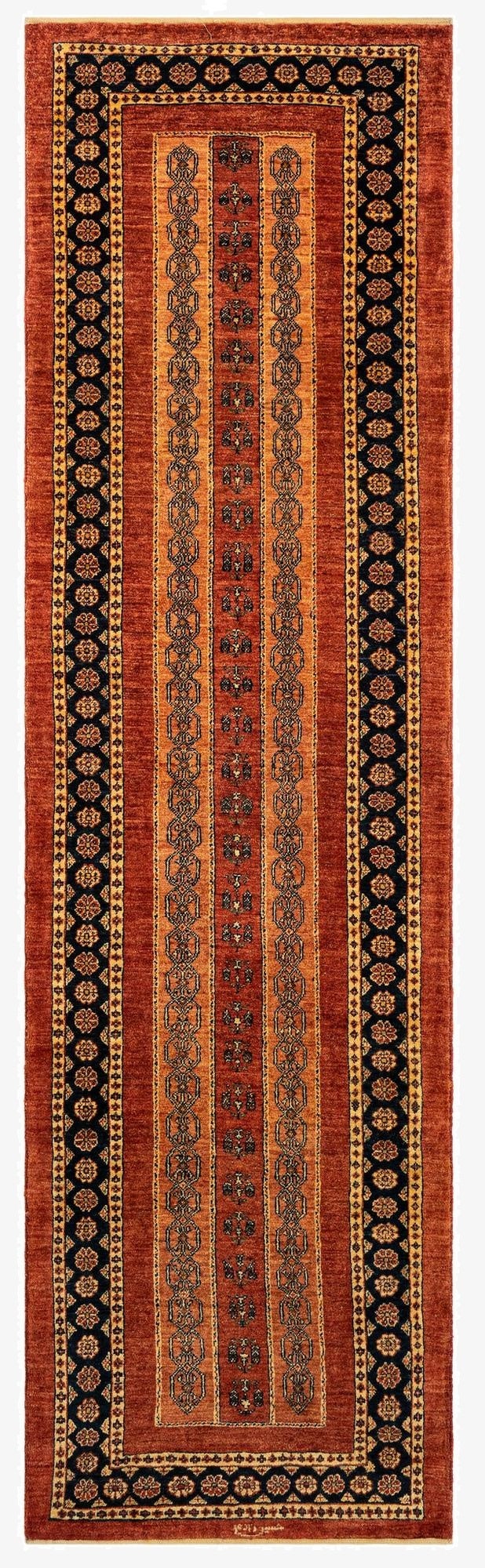 2' 11 x 10' 2 Luribaft Wool Runner Rug