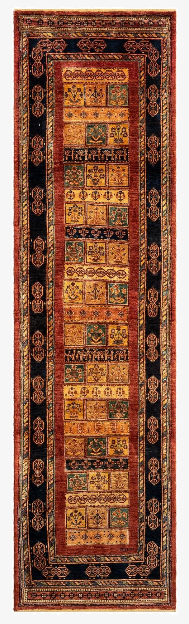 2' 7 x 9' 9 Luribaft Wool Runner Rug