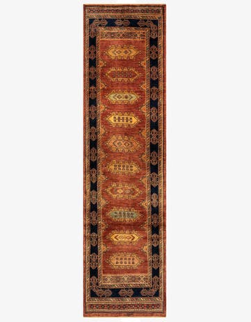 2' 7 x 9' 11 Luribaft Wool Runner Rug