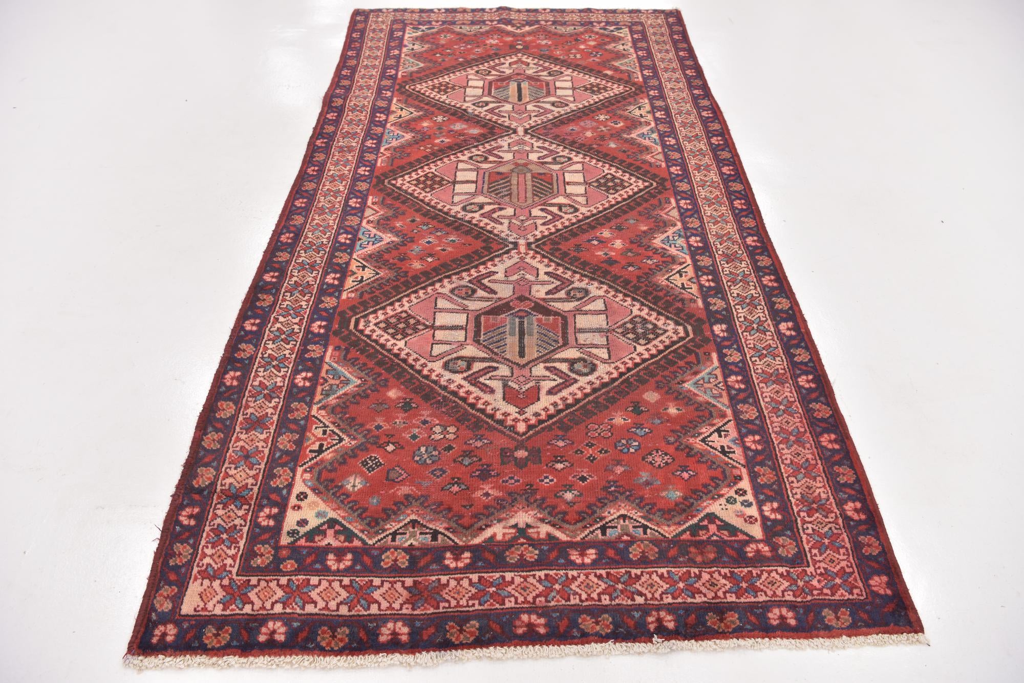 5' x 9' 10 Hand Knotted Mahal Persian Wool Runner Rug