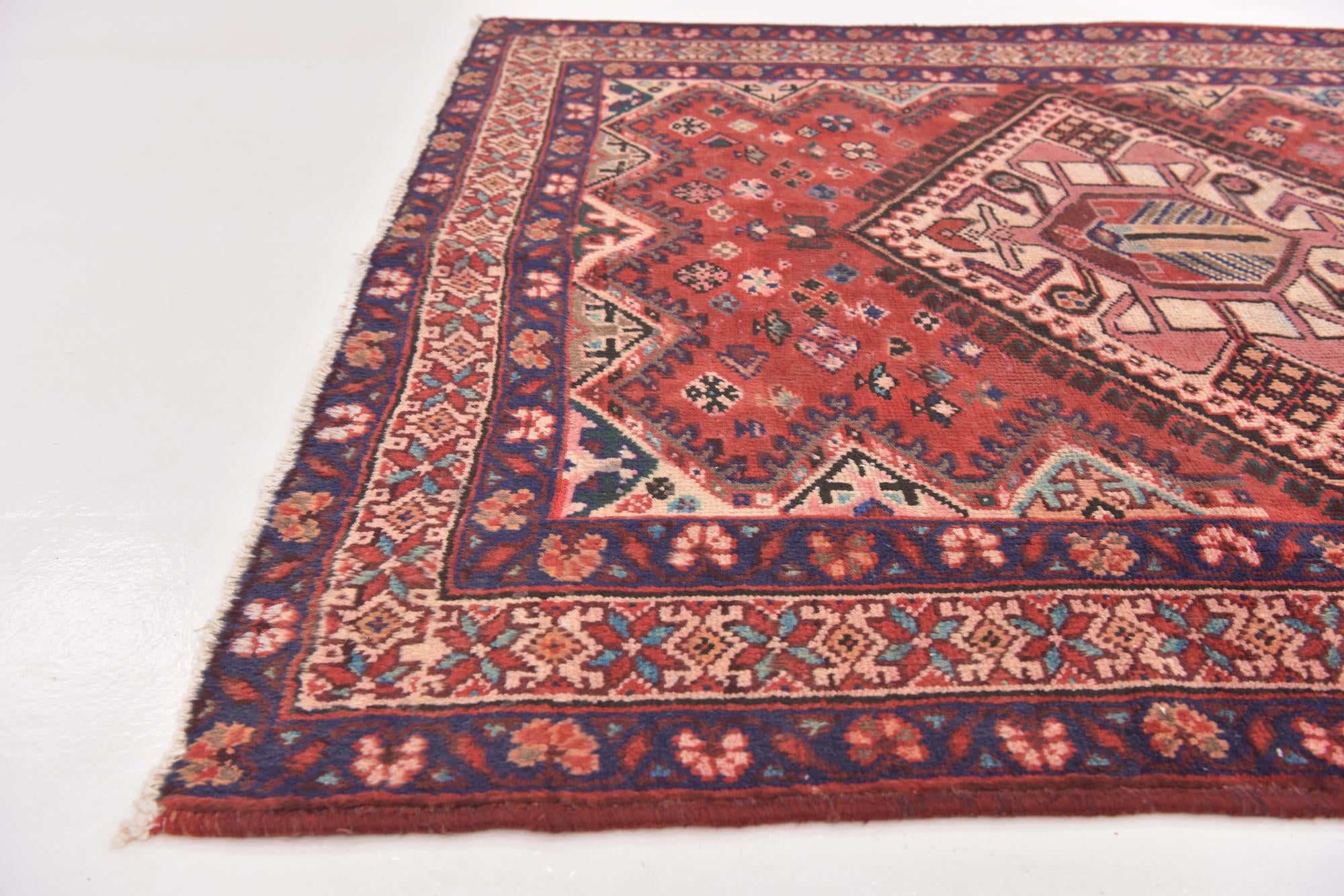 5' x 9' 10 Hand Knotted Mahal Persian Wool Runner Rug