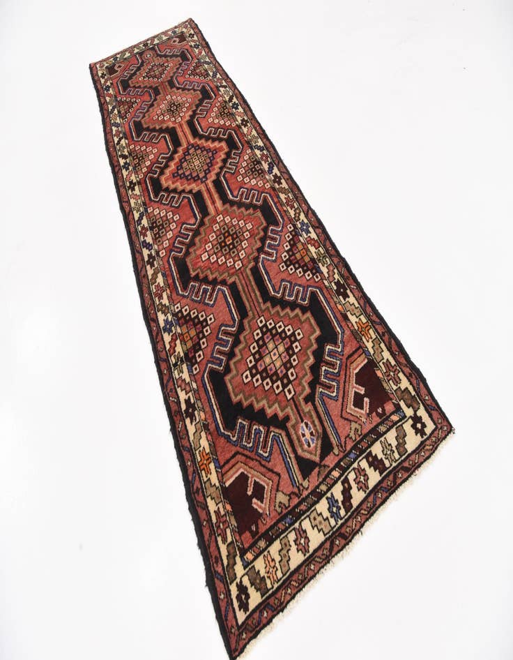 Detail image of 3' 3 x 9' 10 Hand Knotted Malayer Persian Wool Runner Rug