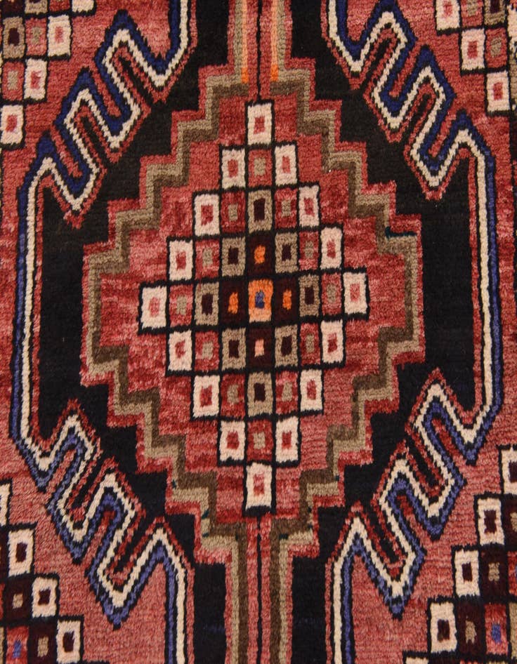 Detail image of 3' 3 x 9' 10 Hand Knotted Malayer Persian Wool Runner Rug