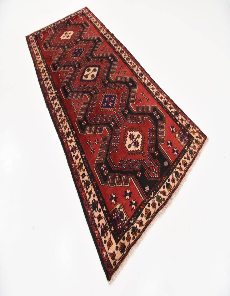 Detail image of 4' 8 x 10' 2  Hand Knotted Malayer Persian Wool Runner Rug