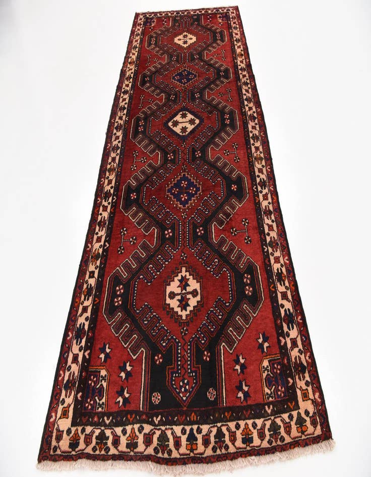 Detail image of 4' 8 x 10' 2  Hand Knotted Malayer Persian Wool Runner Rug