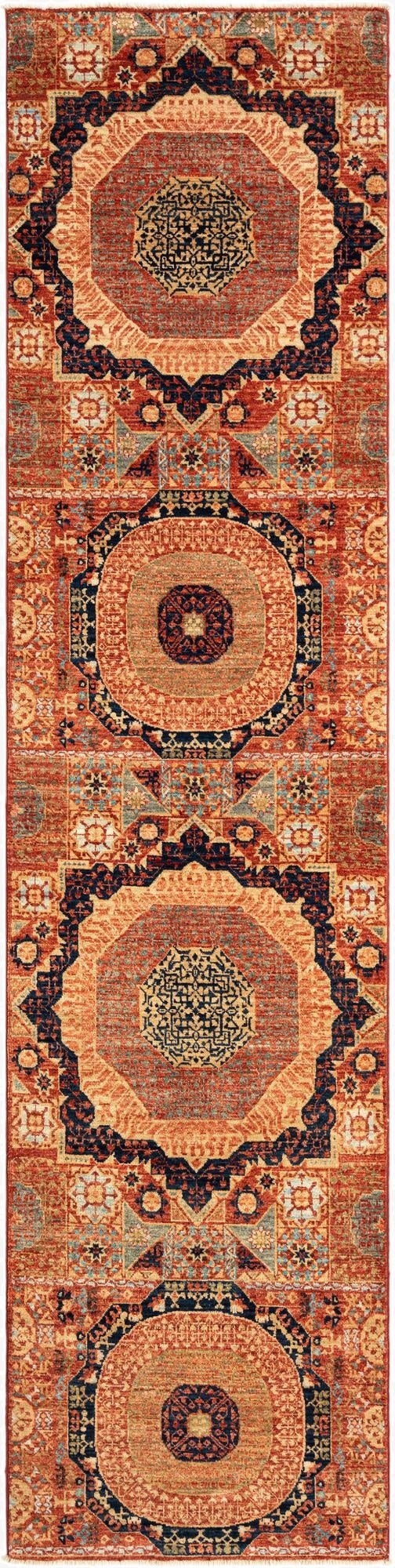 2' 4 x 9' 9 Mamluk Wool Runner Rug