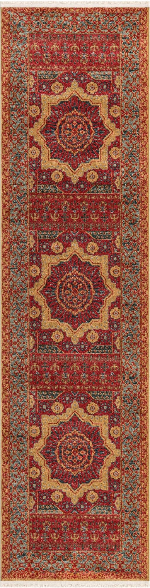 2' 7 x 10' Mamluk Runner Rug