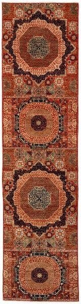 2' 5 x 9' 9  Hand Knotted Mamluk Wool Runner Rug
