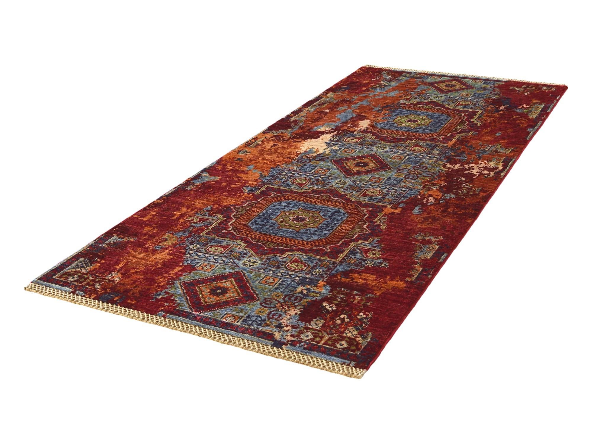 2' 11 x 6' 11 Hand Knotted Mamluk Ziegler Runner Rug