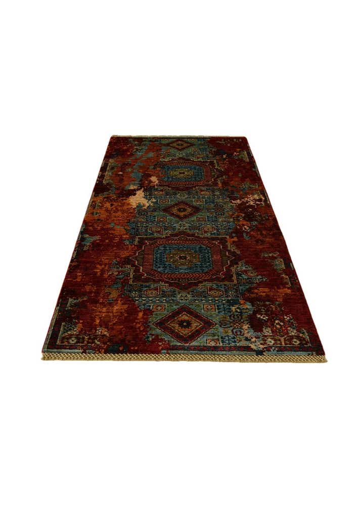 2' 11 x 6' 11 Hand Knotted Mamluk Ziegler Runner Rug