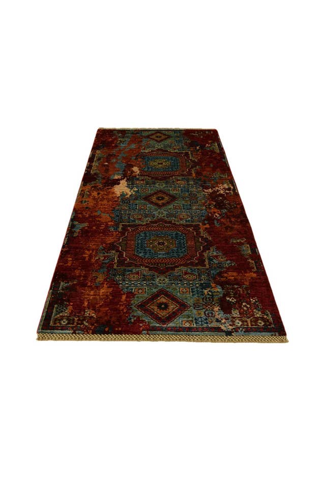 Detail image of 2' 11 x 6' 11 Hand Knotted Mamluk Ziegler Runner Rug