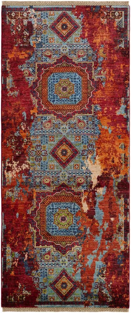 2' 11 x 6' 11 Hand Knotted Mamluk Ziegler Runner Rug