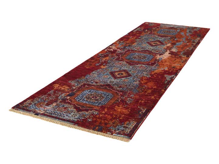 3' x 8' 9 Hand Knotted Mamluk Ziegler Runner Rug