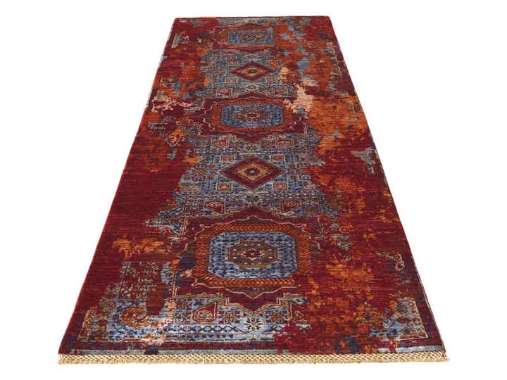 3' x 8' 9 Hand Knotted Mamluk Ziegler Runner Rug