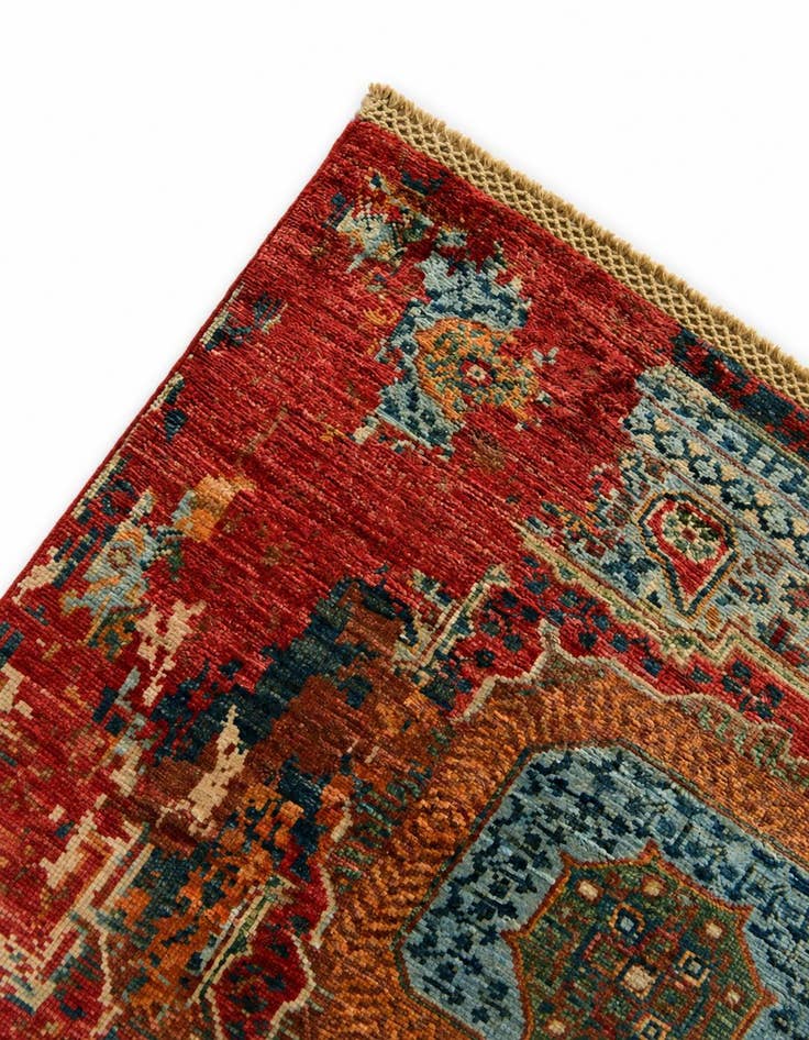 Detail image of 3' x 8' 9 Hand Knotted Mamluk Ziegler Runner Rug