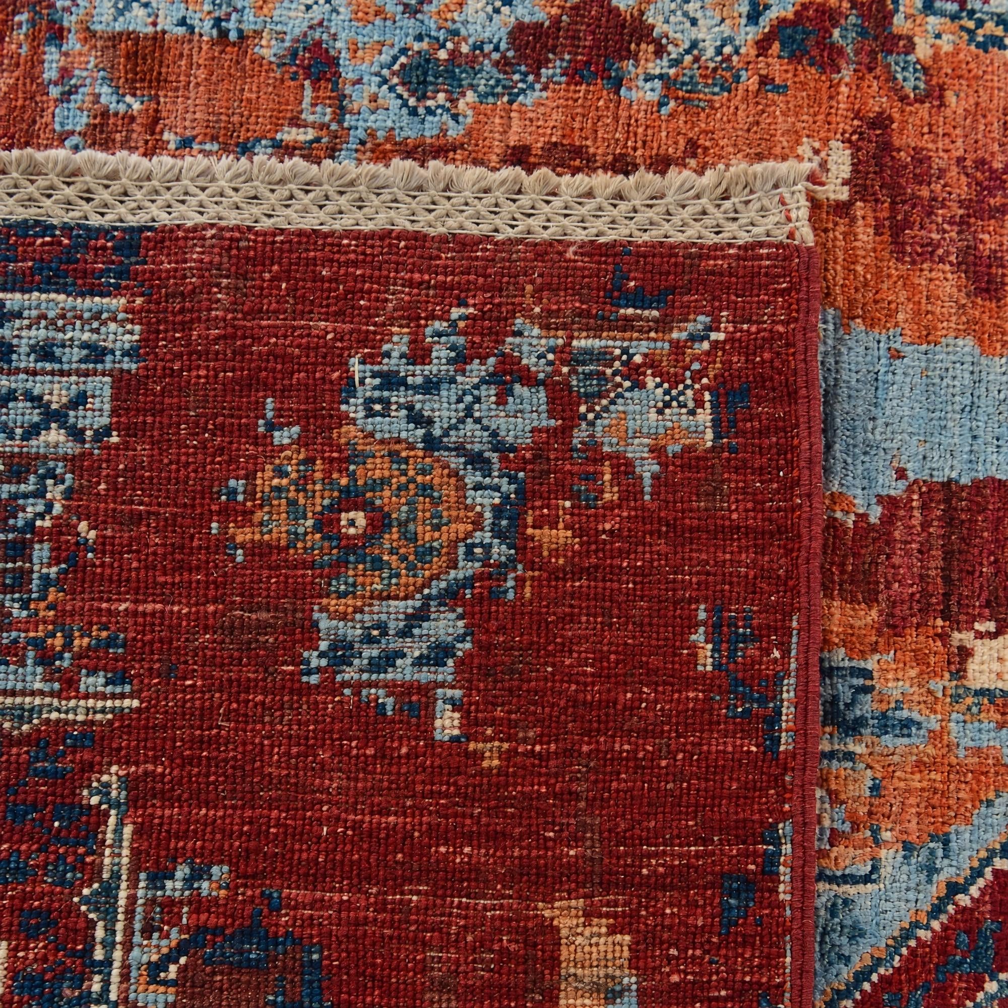 90cm x 265cm Hand Knotted Mamluk Ziegler Runner Rug
