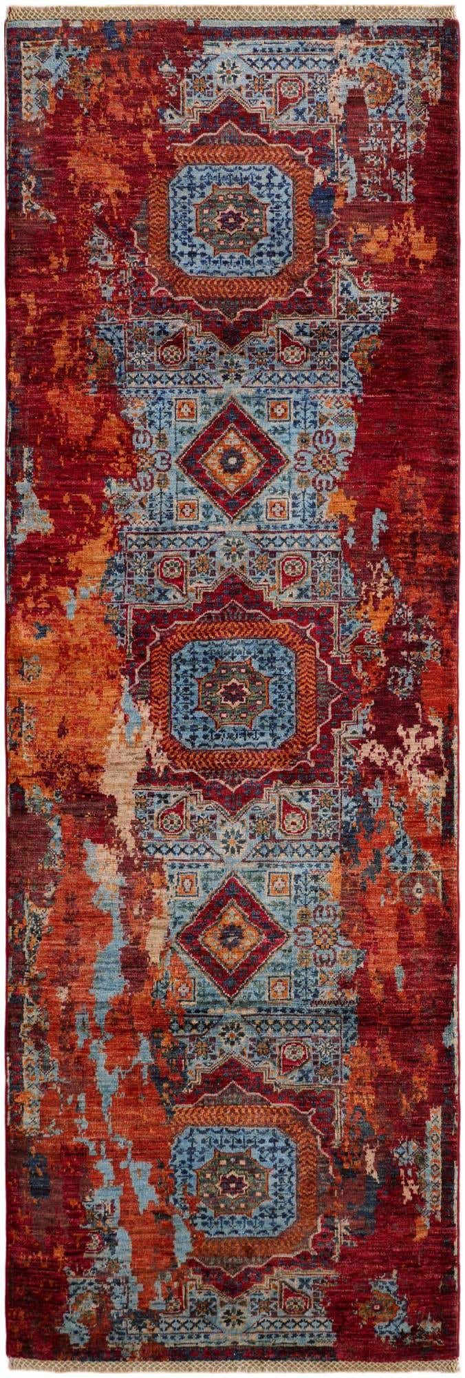 3' x 8' 9 Hand Knotted Mamluk Ziegler Runner Rug