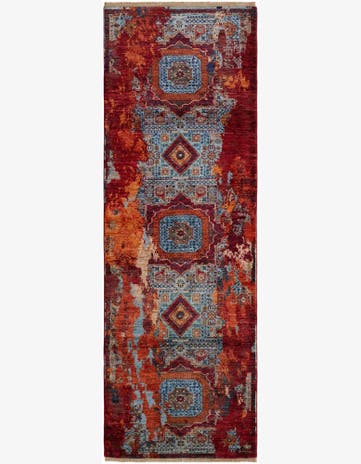 3' x 8' 9 Hand Knotted Mamluk Ziegler Runner Rug