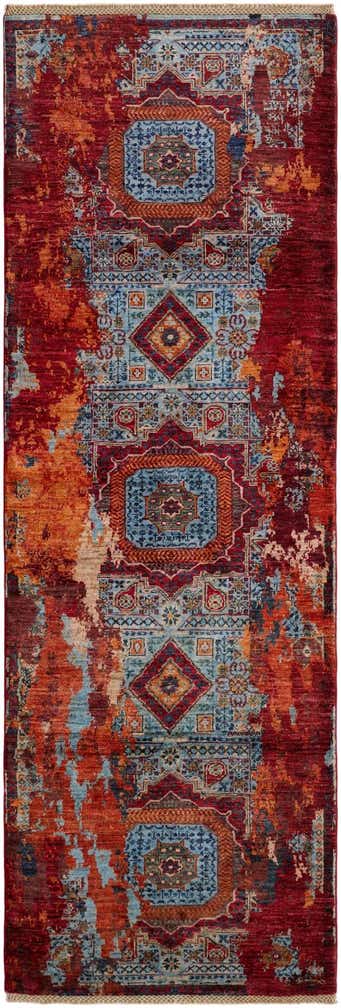 3' x 8' 9 Hand Knotted Mamluk Ziegler Runner Rug