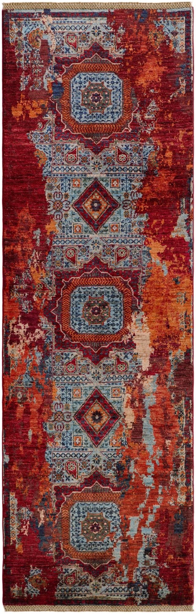 2' 10 x 8' 9 Hand Knotted Mamluk Ziegler Runner Rug