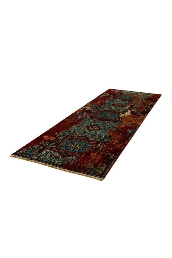 2' 11 x 8' 6 Hand Knotted Mamluk Ziegler Runner Rug