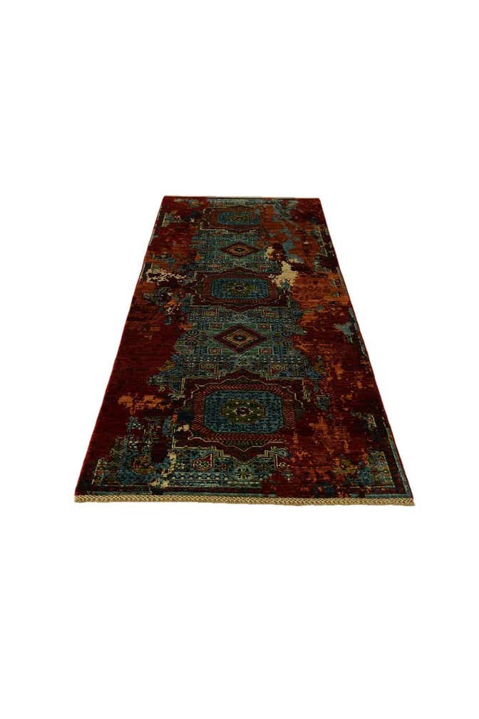 2' 11 x 8' 6 Hand Knotted Mamluk Ziegler Runner Rug
