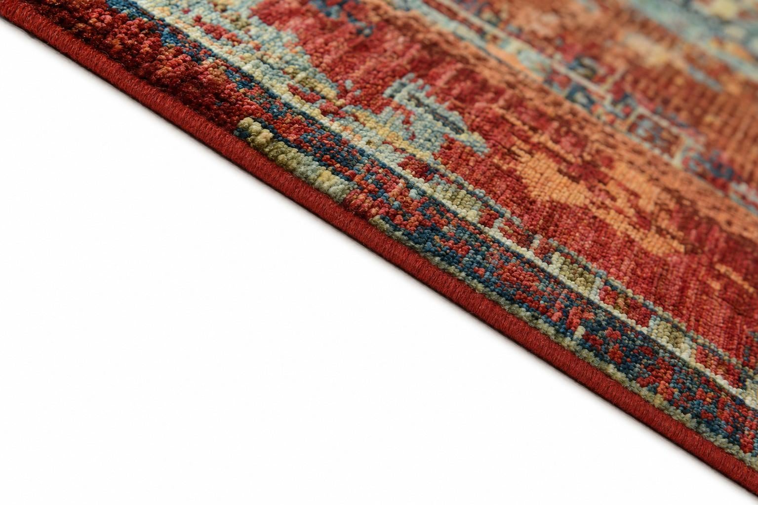 Detail image 8 of 12: 2' 11 x 8' 6 Hand Knotted Mamluk Ziegler Runner Rug