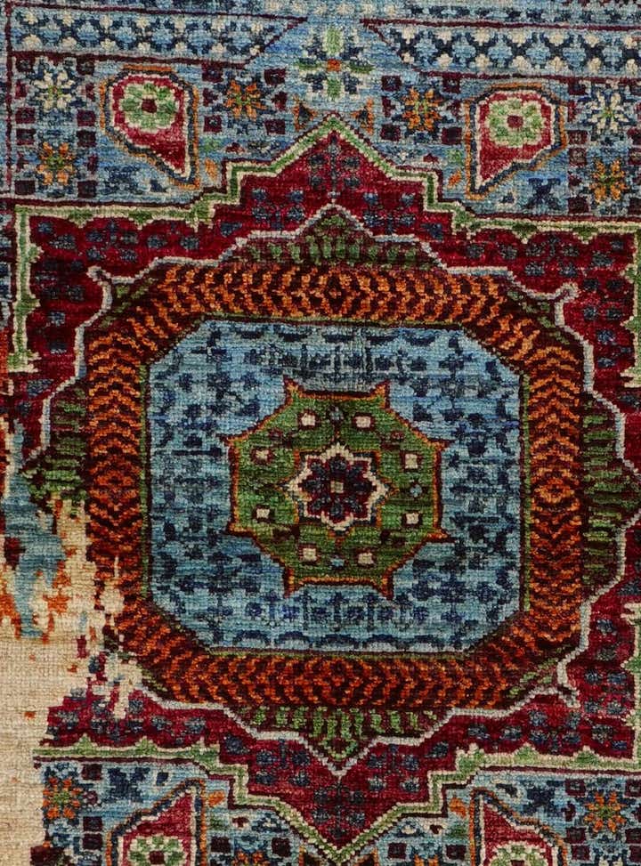 2' 11 x 8' 6 Hand Knotted Mamluk Ziegler Runner Rug