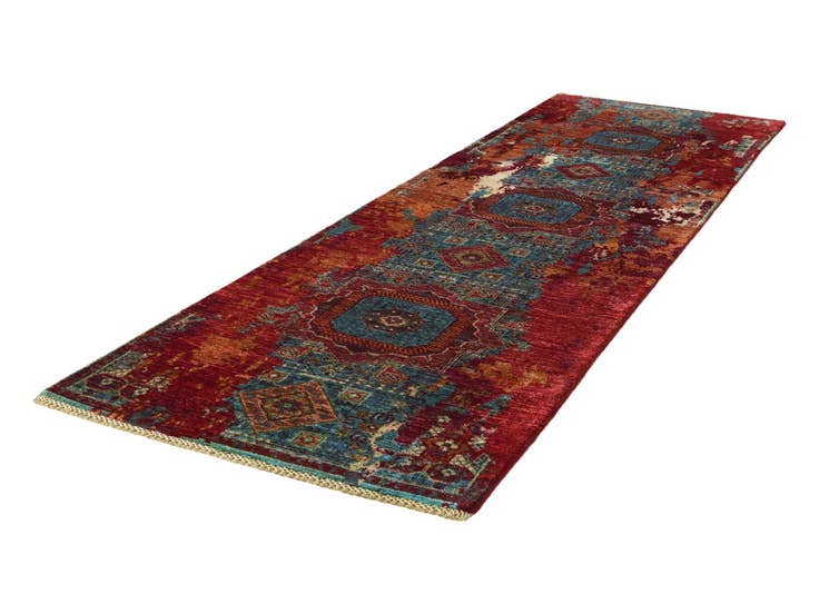 Detail image of 2' 11 x 10' Hand Knotted Mamluk Ziegler Runner Rug