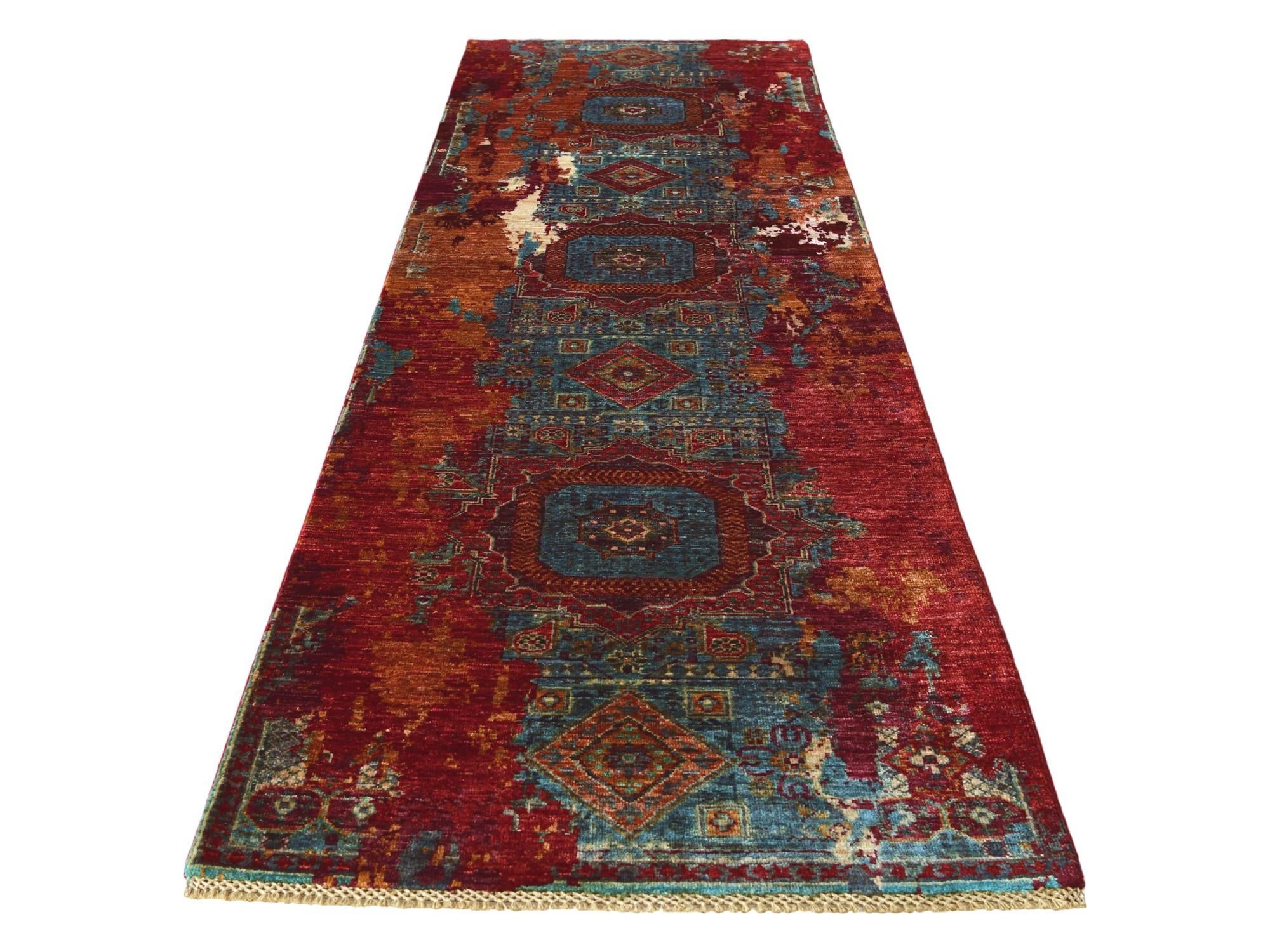 2' 11 x 10' Hand Knotted Mamluk Ziegler Runner Rug