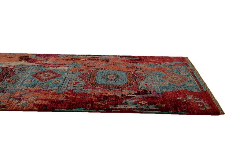 Detail image of 2' 11 x 10' Hand Knotted Mamluk Ziegler Runner Rug