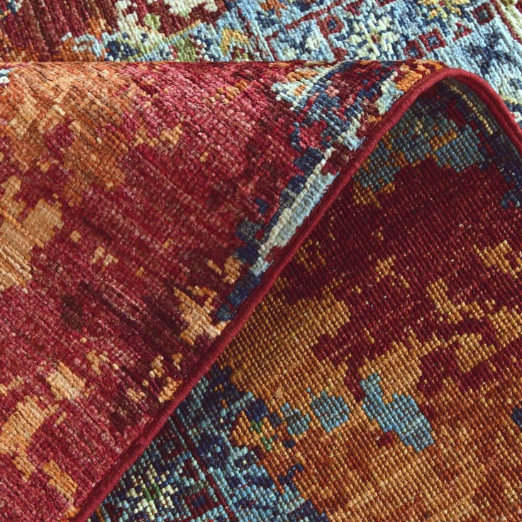 Detail image of 2' 11 x 6' 11 Hand Knotted Mamluk Ziegler Runner Rug