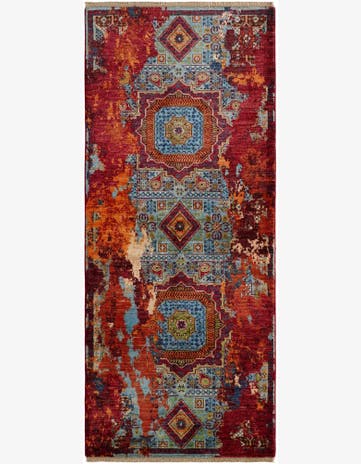 2' 11 x 6' 11 Hand Knotted Mamluk Ziegler Runner Rug