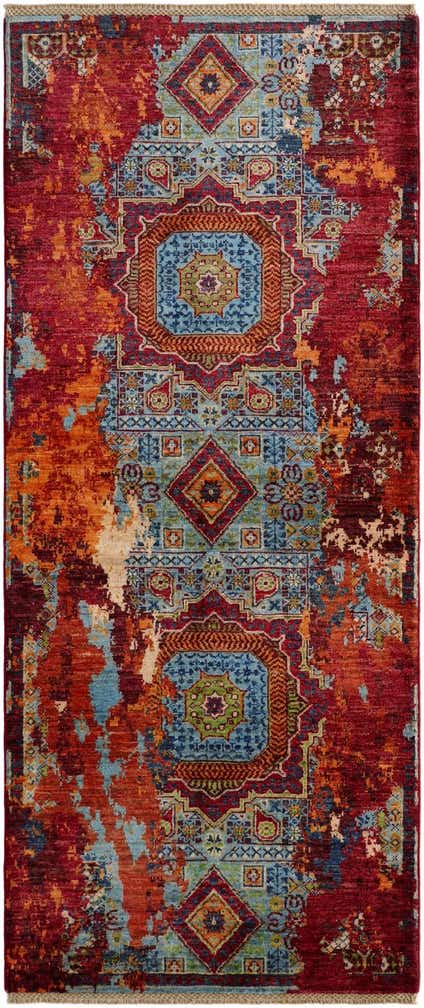 2' 11 x 6' 11 Hand Knotted Mamluk Ziegler Runner Rug