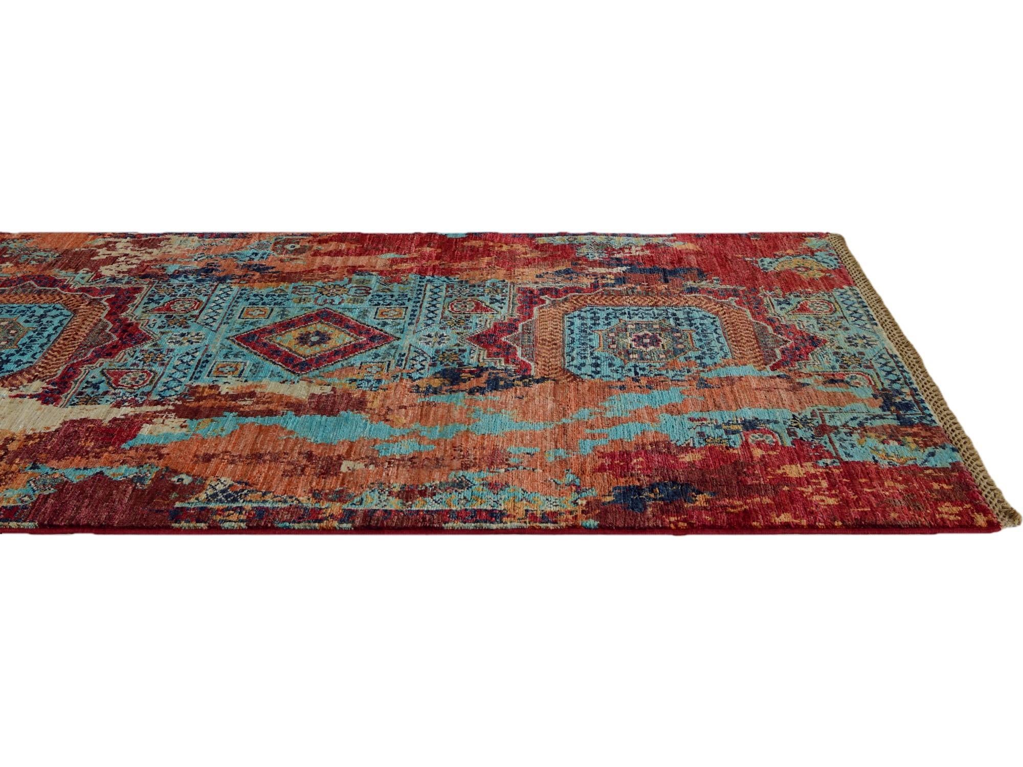 2' 11 x 8' 8 Hand Knotted Mamluk Ziegler Runner Rug