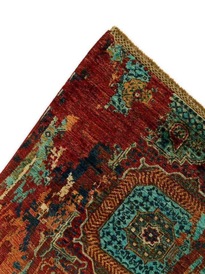 2' 11 x 8' 8 Hand Knotted Mamluk Ziegler Runner Rug