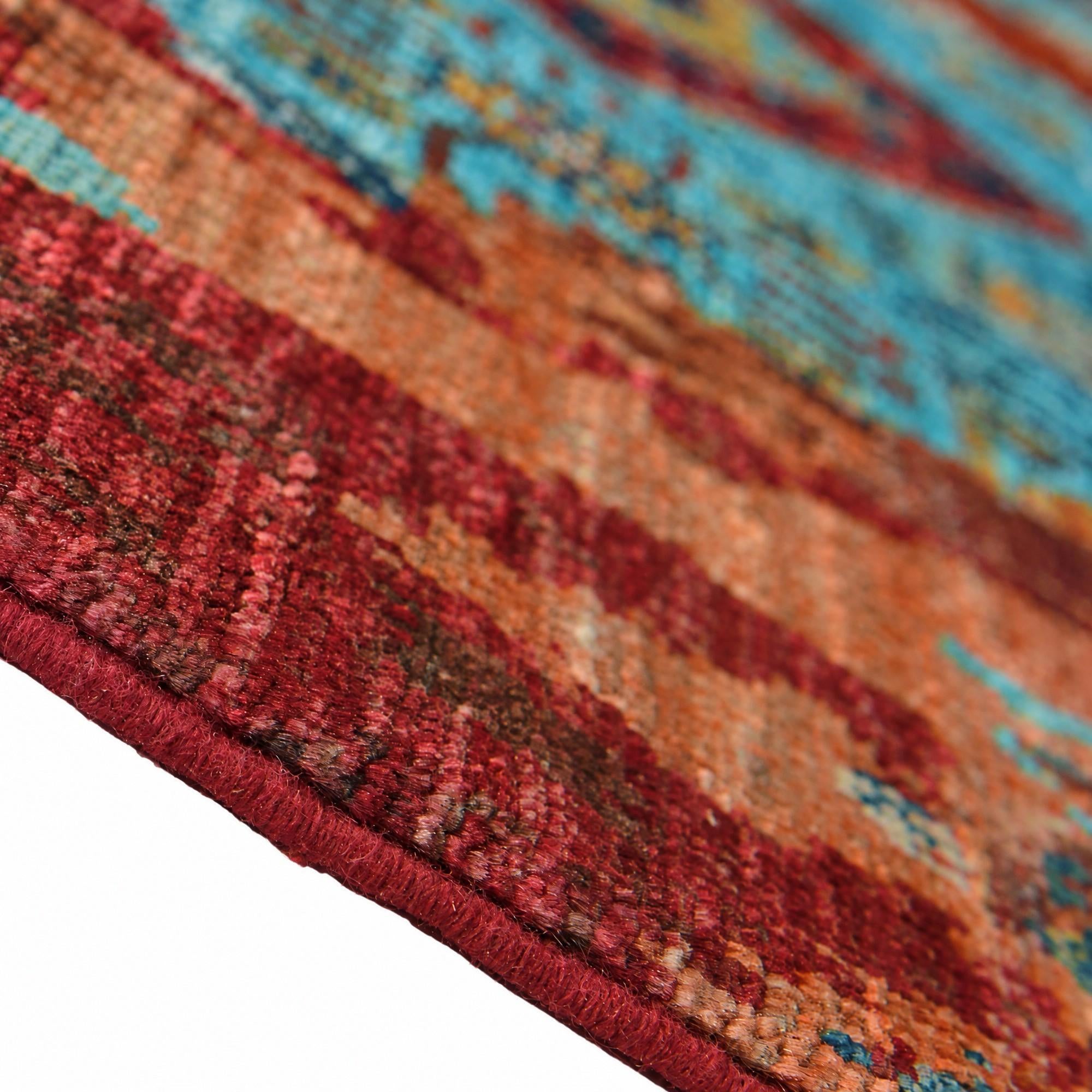 90cm x 265cm Hand Knotted Mamluk Ziegler Runner Rug
