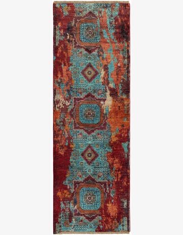 2' 11 x 8' 8 Hand Knotted Mamluk Ziegler Runner Rug