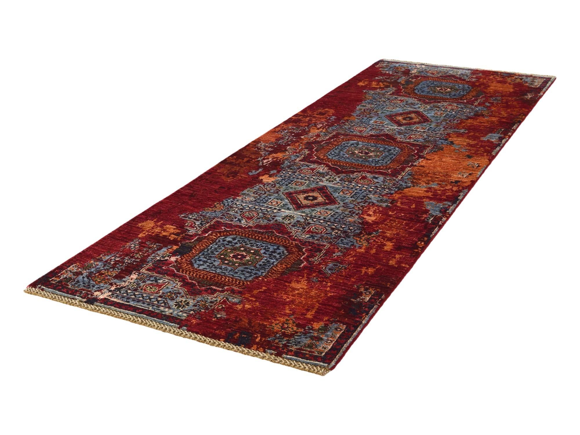 2' 11 x 8' 3 Hand Knotted Mamluk Ziegler Runner Rug
