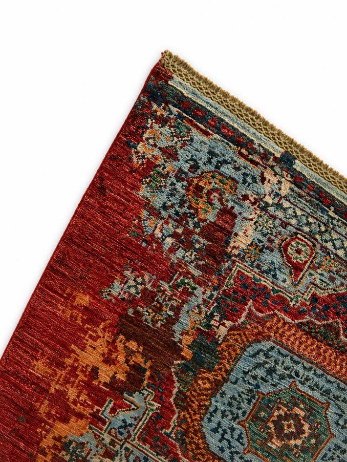Detail image of 2' 11 x 8' 3 Hand Knotted Mamluk Ziegler Runner Rug