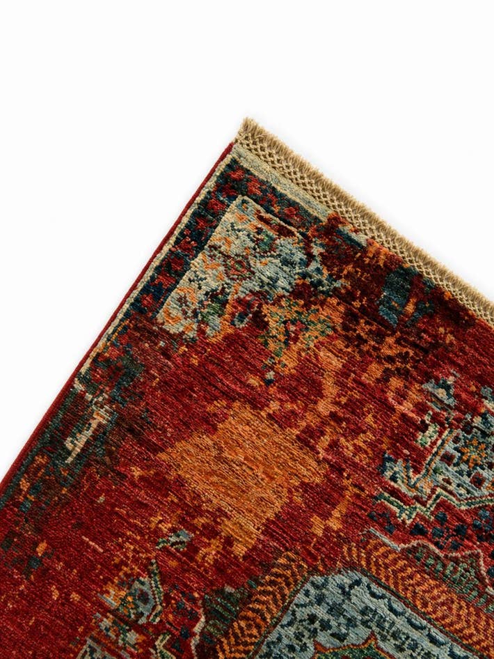 Detail image of 2' 9 x 8' 3 Hand Knotted Mamluk Ziegler Runner Rug