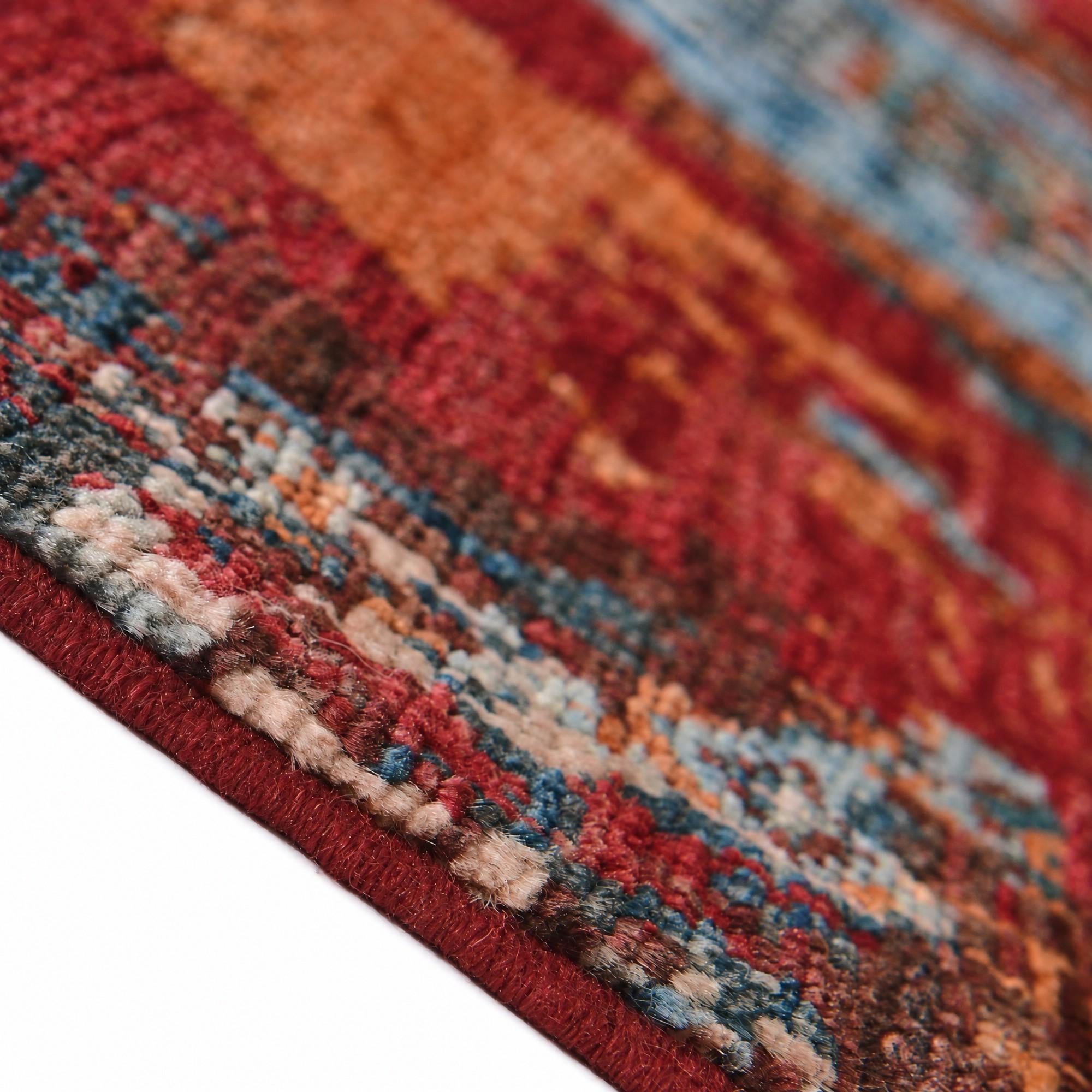 85cm x 250cm Hand Knotted Mamluk Ziegler Runner Rug
