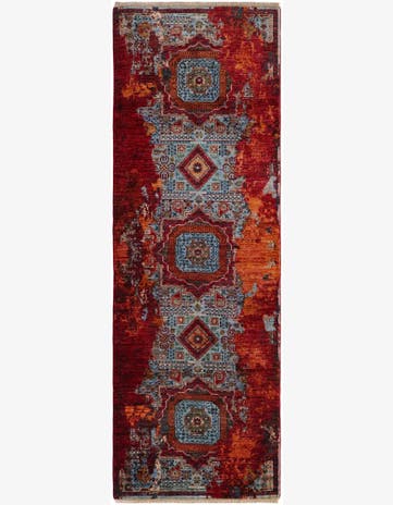 2' 9 x 8' 3 Hand Knotted Mamluk Ziegler Runner Rug