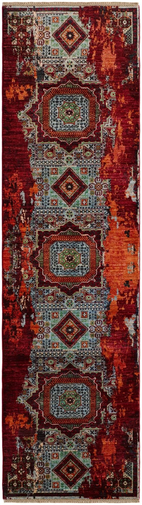 2' 10 x 10' Hand Knotted Mamluk Ziegler Runner Rug