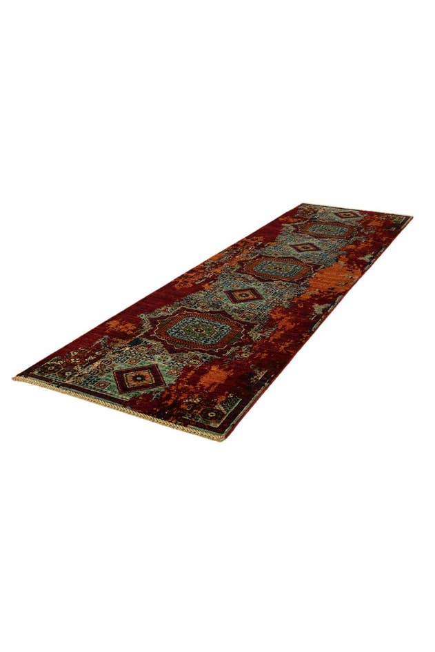 Detail image of 2' 9 x 10' 1 Hand Knotted Mamluk Ziegler Runner Rug