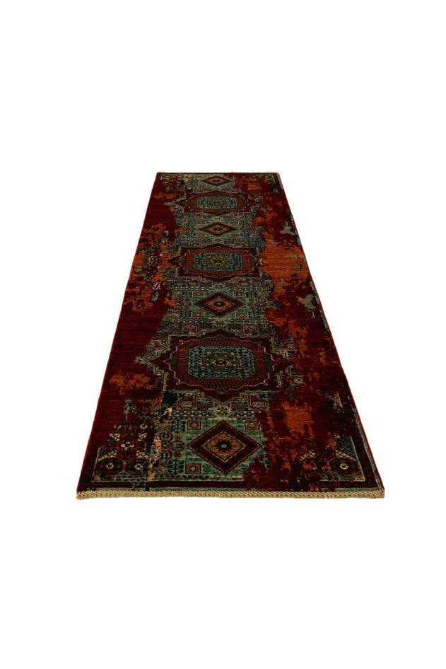 Detail image of 2' 9 x 10' 1 Hand Knotted Mamluk Ziegler Runner Rug
